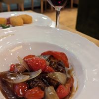 Subuta (sweet and sour vegan pork) at KOMEDA is in Tokyo