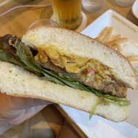 Curry mayo burger   at KOMEDA is in Tokyo