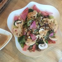 Salad at KOMEDA is in Tokyo