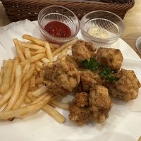 Fritters & french fries  at KOMEDA is in Tokyo