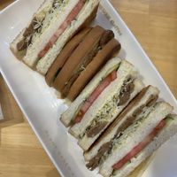Lemon soy meat sandwich. Loved the citrusy taste!   at KOMEDA is in Tokyo