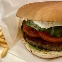 Vegan burger  at KOMEDA is in Tokyo