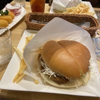 Burger  at KOMEDA is in Tokyo