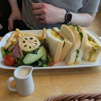 Sandwich plate at KOMEDA is in Tokyo