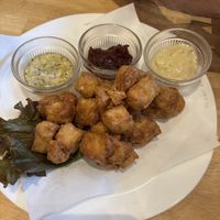 tofu fritters   at KOMEDA is in Tokyo