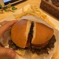 Miso and cheese burger   at KOMEDA is in Tokyo