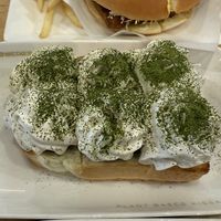 Toast with  red bean paste and Vegan whipped cream   at KOMEDA is in Tokyo