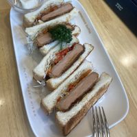 One of the most amazing sandwiches I’ve ever had! So juicy and delicious 😍  at KOMEDA is in Tokyo