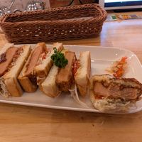 Ham katsu at KOMEDA is in Tokyo