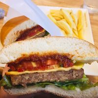Miso cheeseburger  at KOMEDA is in Tokyo