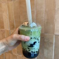 Moringa tapioca, matcha, black sesame at Mother Pearl 圓貝 in Hong Kong Island
