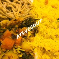 Wednesday plate  at Yummy's Vegan Takeout and Bakery in Stone Mountain