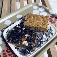 Seven layer bar and peanut butter bar at Wholesome Bakery in San Francisco