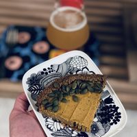 Pumpkin cheesecake  at Wholesome Bakery in San Francisco