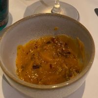 Warm Pumpkin with nuts appetizer   at Antichi Sapori in Basel
