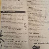 Menu at Wise Cicada Wholefood Cafe in Auckland
