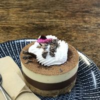 Yummy chocolate vegan cake at Wise Cicada Wholefood Cafe in Auckland