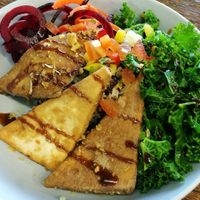 Adobo tofu at Wise Cicada Wholefood Cafe in Auckland