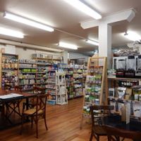 interior at Wise Cicada Wholefood Cafe in Auckland