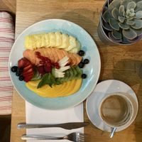 The fruit platter 😋  at Cafe Noti in Mallorca