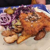 Schnitzel at Warzywina in Gdynia