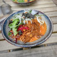 Rice noodles and tofu  at House of Do An in Berlin