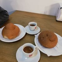 espresso & vegan brioche at Tuppo La Brioche Siciliana in Milazzo
