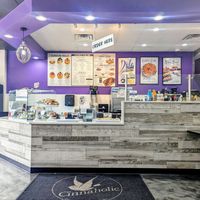 Inside store at Cinnaholic in Addison