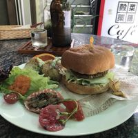 Vege burger  at Waira Tequila Ikora in Koya