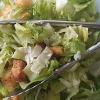 Vegan caesar salad at Wine Time in Chico