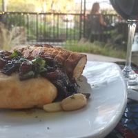 Vegan baked brie at Wine Time in Chico