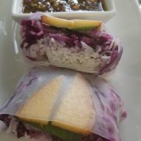 Spring rolls at Wine Time in Chico
