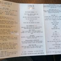 The new menu, vegan options clearly marked at Copper Pot in Sheffield