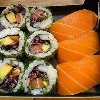 Vegan Mini Xalmon Set at Wasabi - Liverpool Street Station in London