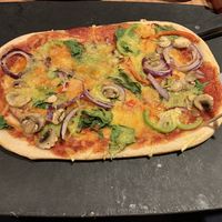 Vegan vegetable flatbread  at Pizza Hut in Romford