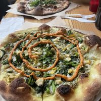 Romesco pizza   at Slab Sicilian Street Food in Portland