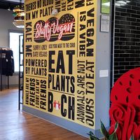 Wall decor at Slutty Vegan in Jonesboro