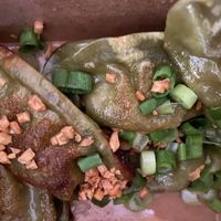 Vegan veggie dumplings  at Mainely Noods in Portland