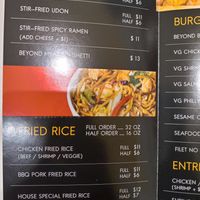 Updated menu at VeGreen 2 Go in Duluth