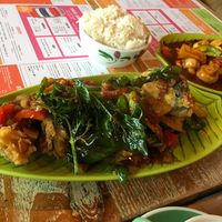 Thai Basil Crispy Aubergine   at Thaikhun in Southampton