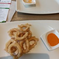 Kalamari very good at Loving Hut in Reykjavik