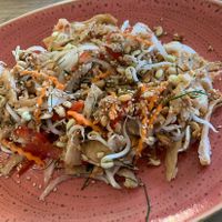 Seitan salad at Loving Hut in Reykjavik