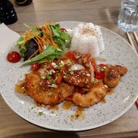 spicey Cha cha at Loving Hut in Reykjavik