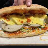 Pork banh mi  at Loving Hut in Reykjavik