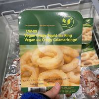 Vegan calamari  at Loving Hut in Reykjavik