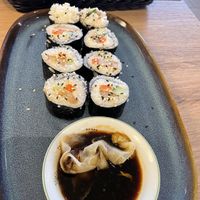 “Ham” sushi  at Loving Hut in Reykjavik