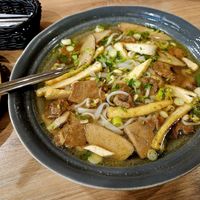 Oily pho at Loving Hut in Reykjavik