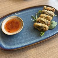 Deep fried sushi  at Loving Hut in Reykjavik