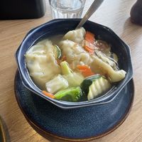 Dumpling soup  at Loving Hut in Reykjavik