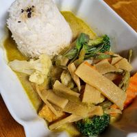 Green curry - spicy ;) at Pumpui in Vienna